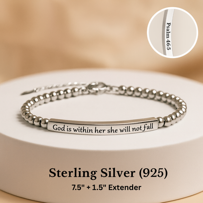 God Is Within Her Bracelet